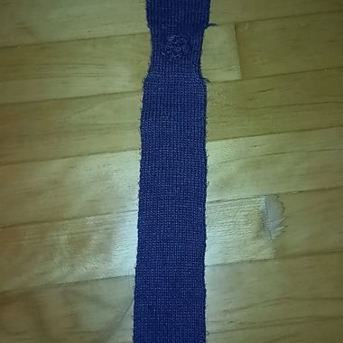 Écharpe en maille violette