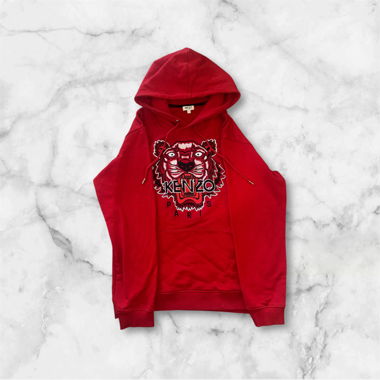 Felpa con cappuccio Kenzo / rossa / taglia L