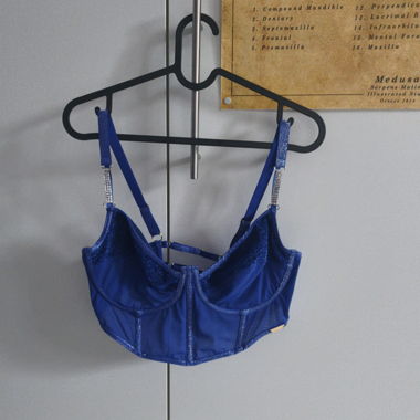 Brassiere bleu electrique