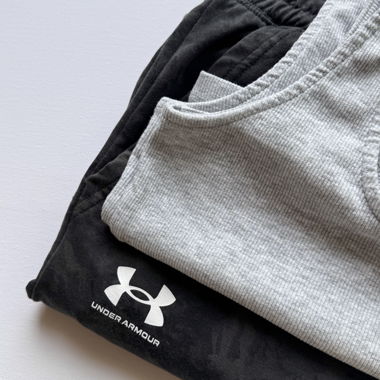 Bundle di Washed Sweatpants / canotta crop a coste