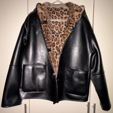 Veste en cuir réversible