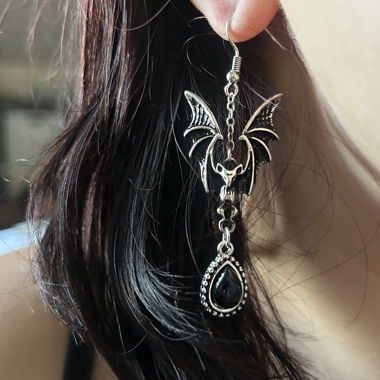 Bat Earrings Gothic vampire jewelry