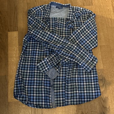 Blau Grün Kariertes Hemd
