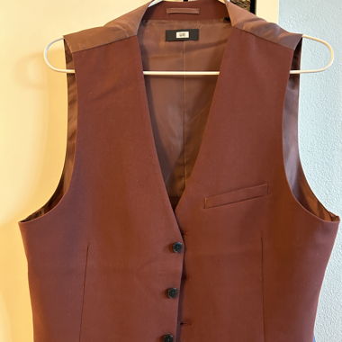 Weinroter Gilet, Gr. 48