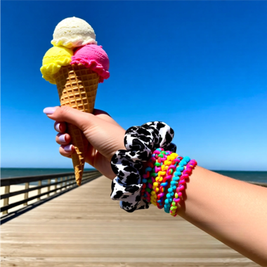 Scrunchies - Stampa LEOPARD SCRUNCHIE in seta