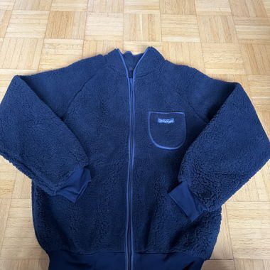 Dunkelblaue vintage Fleecejacke