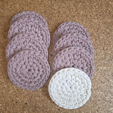 Gehäkelte Untersetzer Pads Set