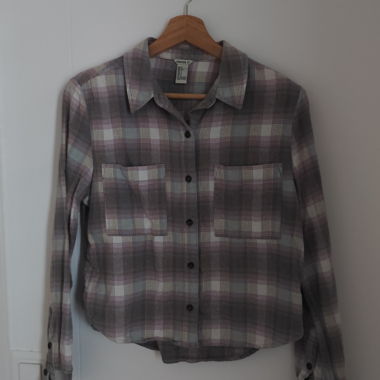 Karierte Hemdjacke mit Knöpfen