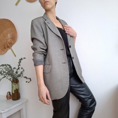Vintage houndstooth blazer 