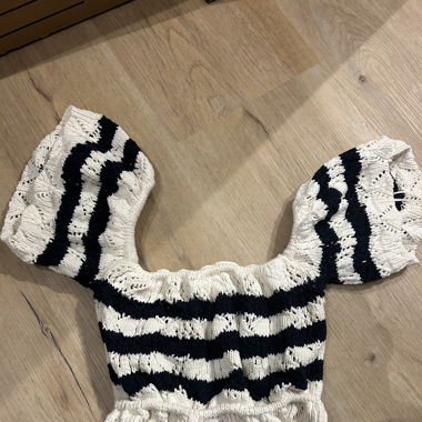 Crop top mit Streifen