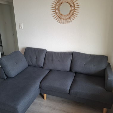 Ecksofa anthrazitgrau