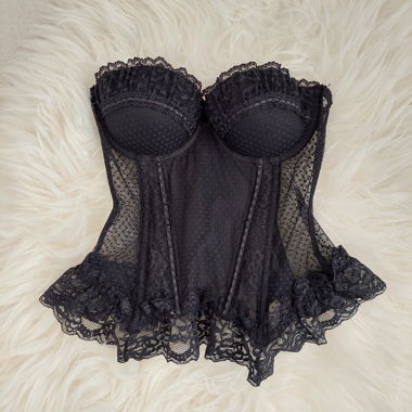 90s lace corset top - S 