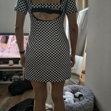 Mini-Kleid im Karomuster
