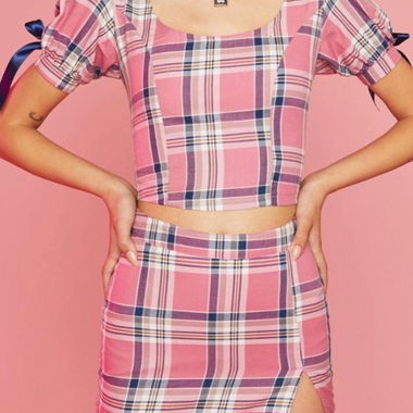 Sugar thrillz top and skirt set from dollskill