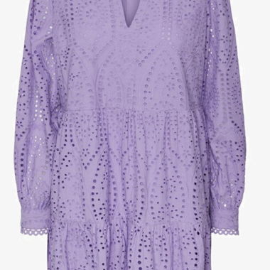 Lilac Embroidered Dress