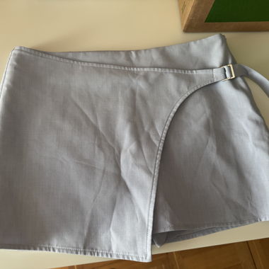 Bershka Wickelrock Skirt Skort Rock hellblau