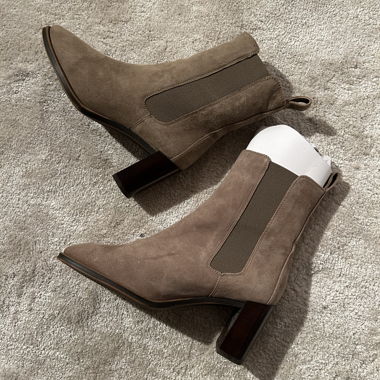 Suede ankle boots