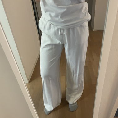 weisse Stoffhose