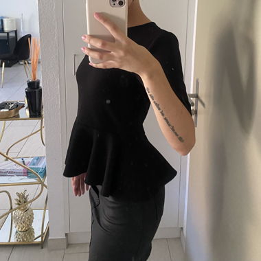 Jupe en simili cuir 