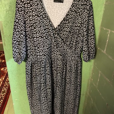 ASOS Design Kleid schwarz/weiss