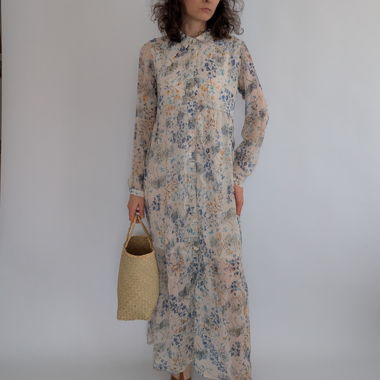 Maxi Kleid mit Blumen S