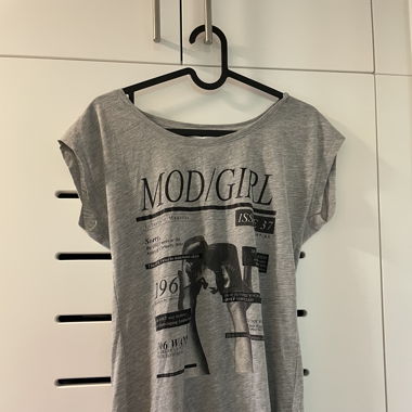 Graues Modgirl T-Shirt, Only