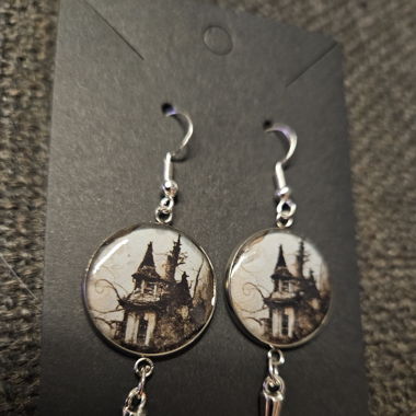 Boucles d'oreilles alternatives gothiques "Castle"