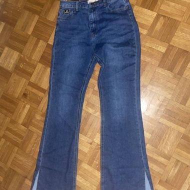 Jeans bootcut blu