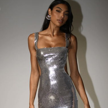 Metallic dress