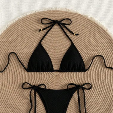 Schwarzes Bikini-Set