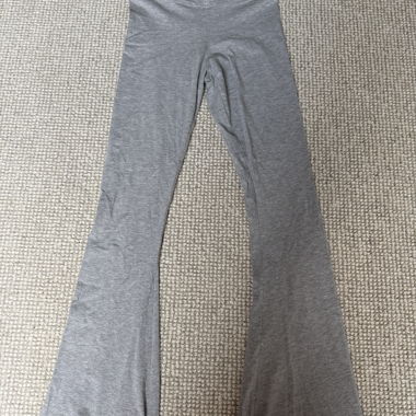 Grey Flared Yoga Pants