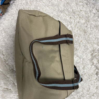beige Vintage-Tasche