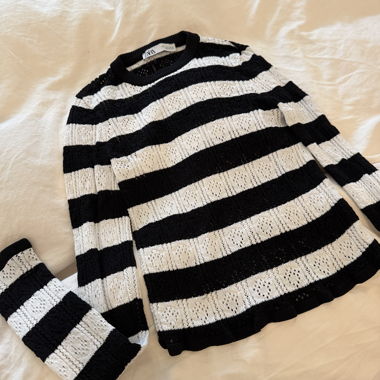 Zara Striped Knit Sweater