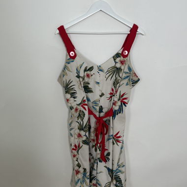 Floral Tie-Front Jumpsuit