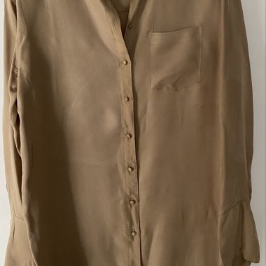 Robe en soie Third Form beige