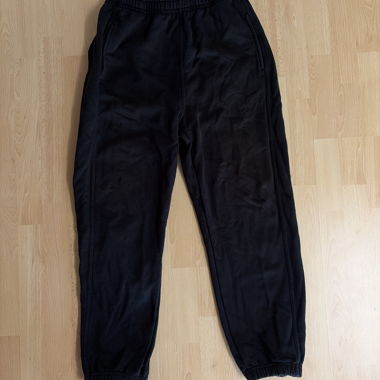 Pantaloni da jogging neri con zip