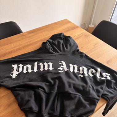 Palm Angels logo zip hoodie women S