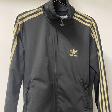 Giacca da allenamento Adidas nero/oro
