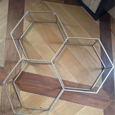 Wandregal Hexagon