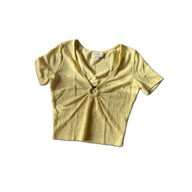 Yellow crop top
