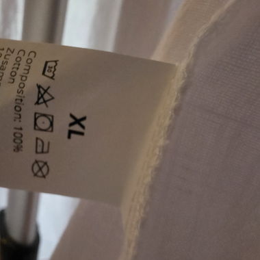 Chemise blanche à manches courtes XL