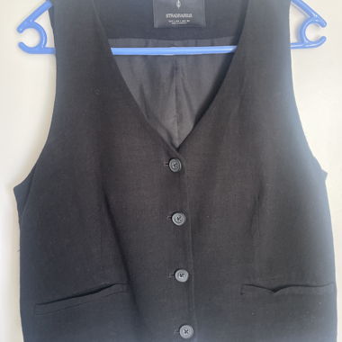 Gilet nero Stradivarius