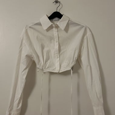 Chemise blanche courte boutonnée