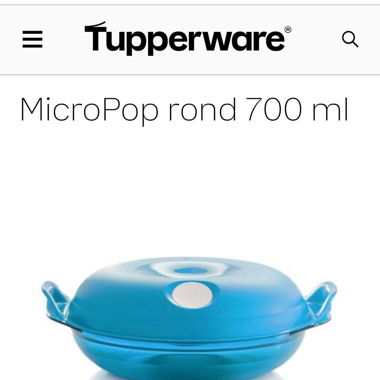 MicroPop rond 700 ml tupperware 