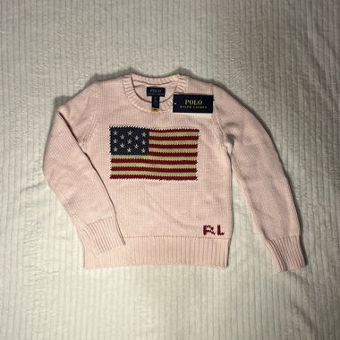 Ralph Lauren Pullover mit Stickerei Rosa