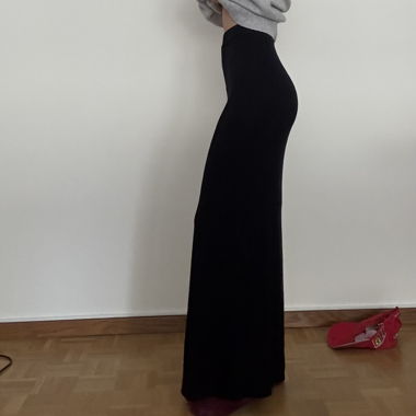 Bershka Gonna maxi nera con spacco