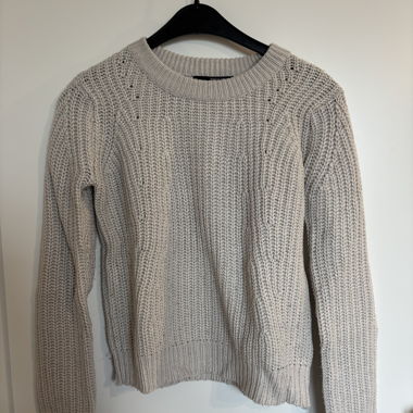 Maglione a trecce beige XXS