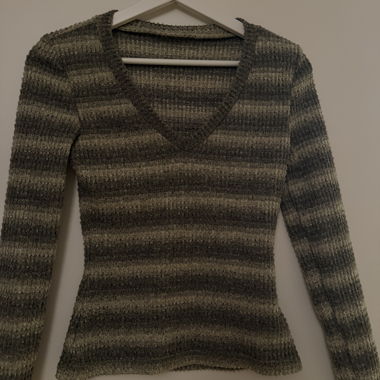 Striped Knit Sweater