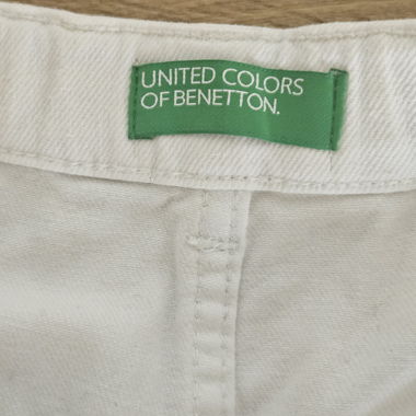 Weisse Wide-Leg-Hosen