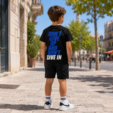 Schwarzes Kinder-T-Shirt
